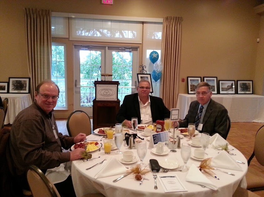 Alex Krajewski, Greg Durocher, Ken Sailing at Employer Awards Breakfast